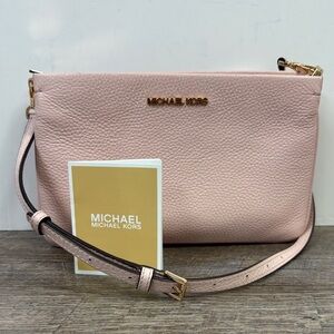 Michael Kors Leather Crossbody / Clutch – Soft Blush Pink – Adjustable Strap